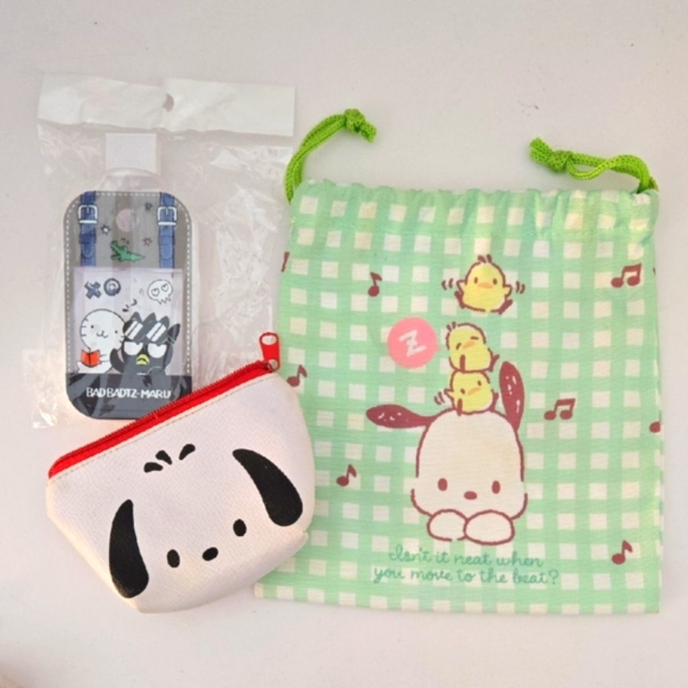 Sanrio Green and White Kids Accessory Set